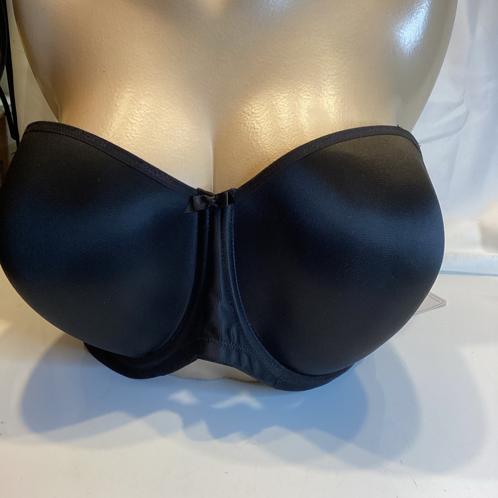 Elomi Smoothing Underwire Foam Molded Strapless Bra, Black, 40g